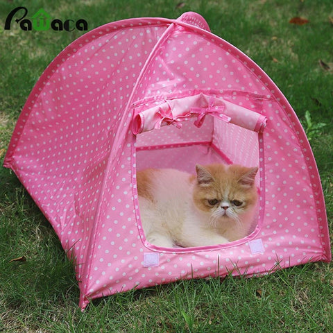 Portable Foldable Cute Dots Pet Tent Playpen Outdoor Indoor Tent For pet playpen