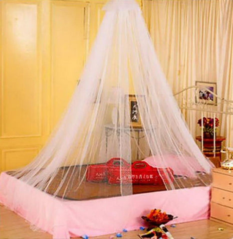 4 Corner Canopy Bed Curtains  Post Bed Canopy Mosquito Nets Full Queen King Size Netting Bedding white/blue/pink