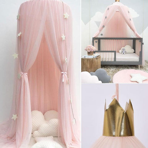 Kid Bedding Mosquito Nets Romantic Baby Girl Round Bed Mosquito Net Beds Cover Bed Canopy For Kid