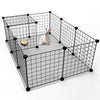 Foldable Metal Exercise Fence Cage Dog Kennel