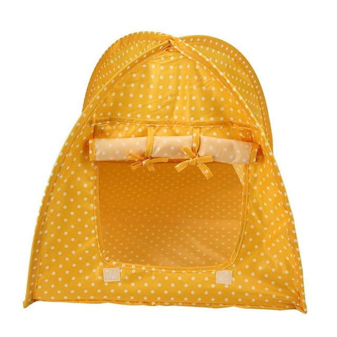 Portable Foldable Cute Dots Pet Tent Playpen Outdoor Indoor Tent For pet playpen