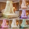 Royal Dome Mosquito Net Princess Hanging Round Lace Canopy Bedding Netting  Twin Full King Queen Bed