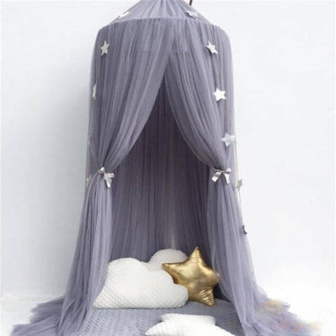 Kid Baby Bed Canopy Bed cover Mosquito Net Curtain Bedding Round Dome Tent Cotton