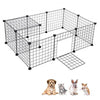 Foldable Metal Exercise Fence Cage Dog Kennel